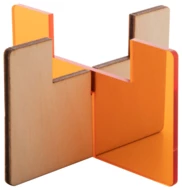 transparentny pomarańczowy