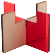 transparentny czerwony