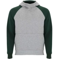 melanż szary,  butelkowy zielony