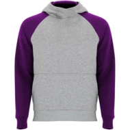 melanż szary,  fioletowy