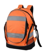 hi-vis orange, black