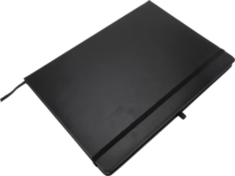 Notatnik A4 w linie - czarny - (NMC-28636-03)