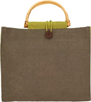 Torba z juty - zielony - (NMC-67538-09)