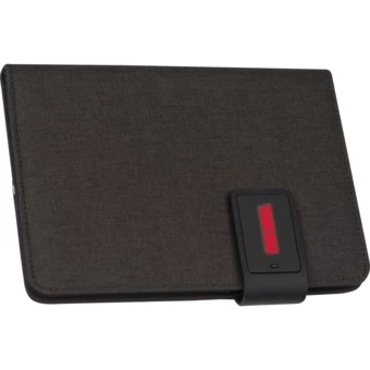 Folder A5 z notatnikiem w linie i power bankiem 4000 mAh - czerwony - (NMC-20752-05)