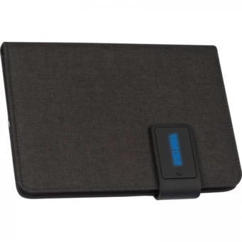 Folder A5 z notatnikiem w linie i power bankiem 4000 mAh - niebieski - (NMC-20752-04)