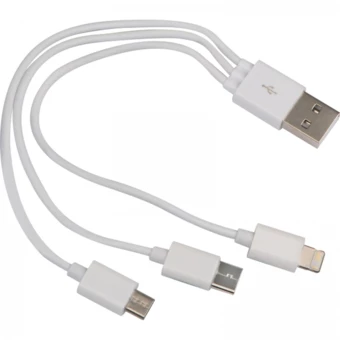 Kabel do ładowania 3w1 - czarny - (NMC-20784-03)
