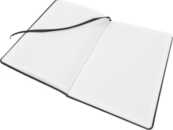 Notatnik A5 w kratkę - szary - (NMC-21357-07)