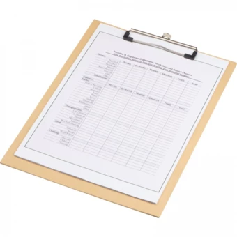 Podkładka do notowania z klipsem - beżowy - (NMC-22309-13)