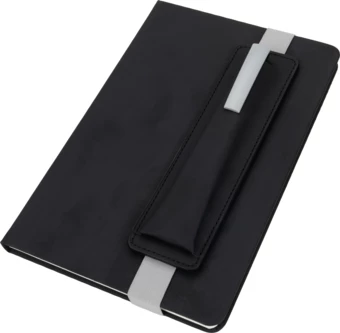 Notatnik A5 w linie z długopisem - szary - (NMC-22385-07)