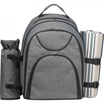 Plecak piknikowy dla 4 osób - ciemnoszary - (NMC-62976-77)