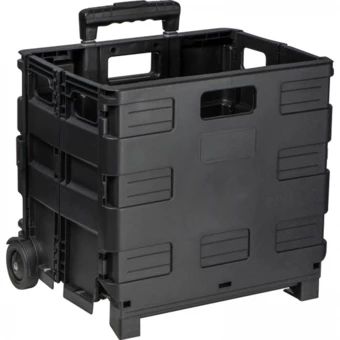 Wózek na zakupy składany - czarny - (NMC-63861-03)