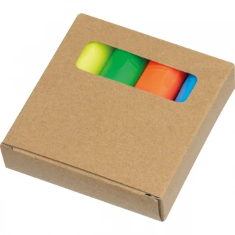 Mini zakreślacze 4 kolory - wielokolorowy - (NMC-24721-mc)