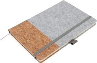 Notatnik A5 w linie RPET - szary - (NMC-24472-07)