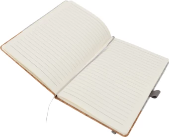 Notatnik A5 w linie RPET - szary - (NMC-24472-07)