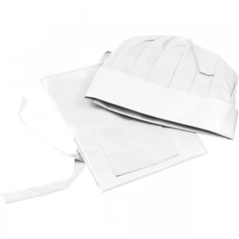 Fartuch i czapka kucharska dla dzieci - biały - (NMC-54755-06)