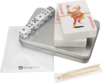 Zestaw do gry w karty i kości MURRAY Schwarzwolf - szary - (NMC-F7003300AJ3-07)