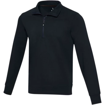 Tin sweter unisex Aware™ z materiałów z recyklingu z zamkiem błyskawicznym na 1/4 długości - XS (NPC-37546550)