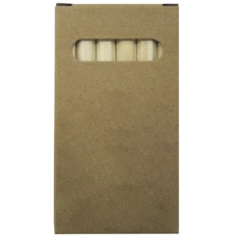 Kredki drewniane 6 kolorów MINI - brązowy - (NEG-1127-01)