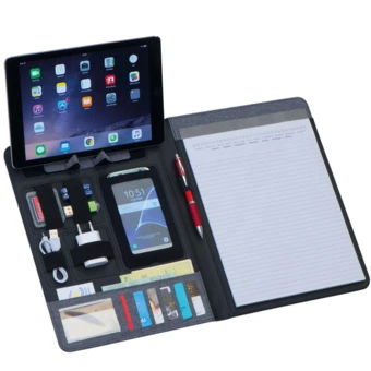 Folder A4 w linie MONDEVILLE - szary - (NEG-0627-07)