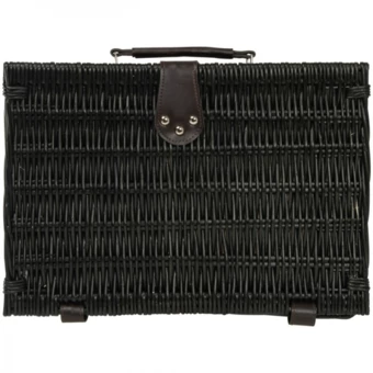 Kosz piknikowy dla 2 osób RIVA DEL GARDA - czarny - (NEG-0858-03)