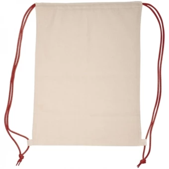 Worek sportowy bawełniany 140 g/m2 LONDONDERRY - czerwony - (NEG-0920-05)