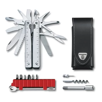 NARZĘDZIE SWISS TOOL X PLUS RATCHET - 39 narzędzi Victorinox - szary - (NEG-30339L0-7)