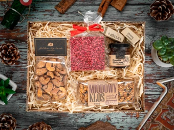 Zestaw prezentowy Słodka przygoda smaków - beżowy - (NEG-ZS0631-13)