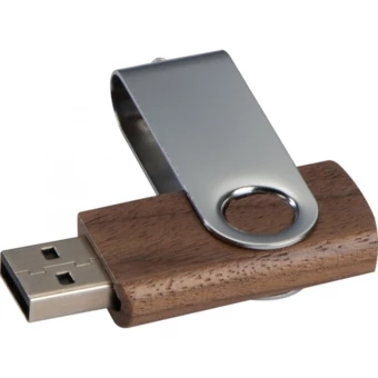 Pendrive drewniany 4GB 2.0 LEAGUE CITY - brązowy - (NEG-0878-01)