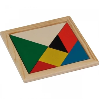 Puzzle drewniane PORTO - wielokolorowy - (NEG-2912-mc)