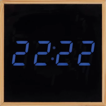 Zegar biurkowy CHARLESTON - beżowy - (NEG-2462-13)