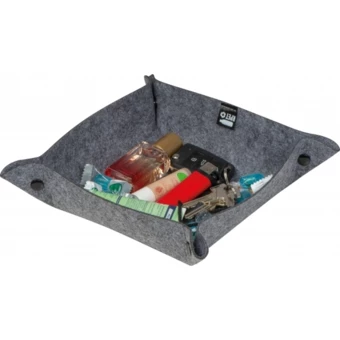 Taca filcowa rPET EDMONTON - ciemnoszary - (NEG-3902-77)