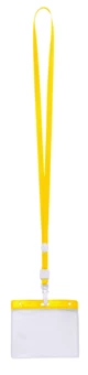 Ballek smycz z miejscem na wejściówkę - żółty (NAD-AP791539-02)
