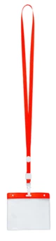 Ballek smycz z miejscem na wejściówkę - czerwony (NAD-AP791539-05)
