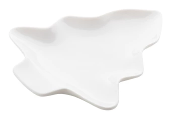 Jokkmokk talerz na przekąski, choinka - biały (NAD-AP803414-A)