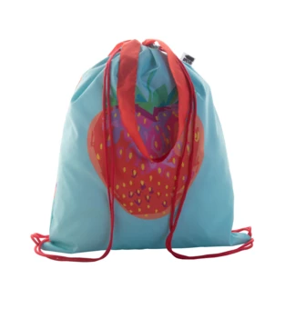 CreaDraw Shop RPET personalizowany worek ze sznurkami - czerwony (NAD-AP716412-05)