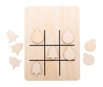 TixTax świąteczne kółko i krzyżyk - naturalny (NAD-AP716494-B)