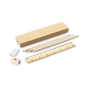 Zestaw szkolny, piórnik, 3 ołówki, linijka, gumka i temperówka (NAX-V7662-00)