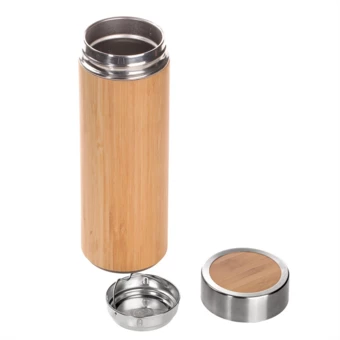 Bambusowy termos 350 ml, posiada sitko zatrzymujące fusy | Christian (NAX-V0844-17)