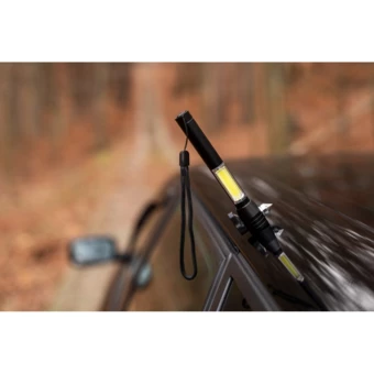 Latarka bezpieczeństwa 1 LED COB, przecinak do pasów, młotek bezpieczeństwa | Flint (NAX-V0925-03)