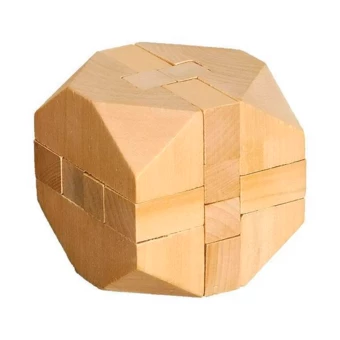 Układanka logiczna Cube, ecru (NPB-R08820)