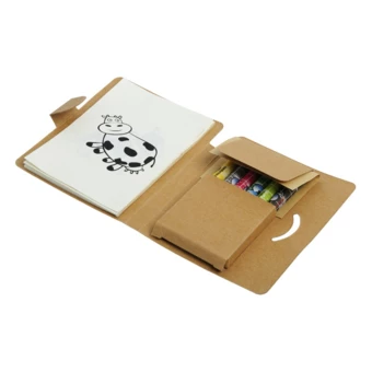 Zestaw do kolorowania Happy, brązowy/biały (NPB-R73824)