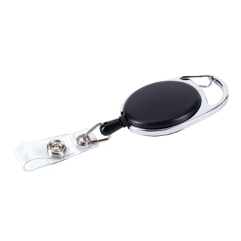 Ski-pass z karabińczykiem, czarny (NPB-R08008.02)