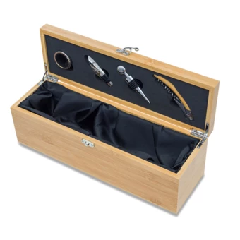 Skrzynka na wino z akcesoriami Garda, beżowy (NPB-R22523.13)