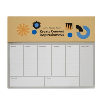 Planner biurkowy Melle, brązowy (NPB-R64022.10)