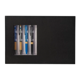 Pudełko do prezentacji długopisów Haga, czarny (NPB-R00009.02)