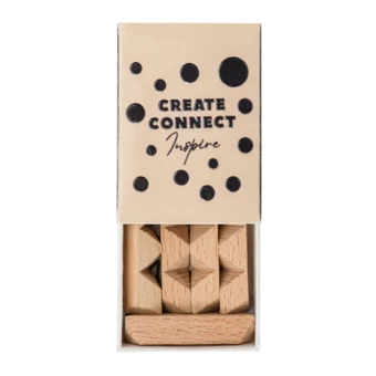 Mini układanka logiczna Brainy, beżowy (NPB-R08866.13)