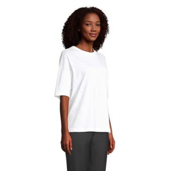 BOXY WOMEN T-SHIRT OVERSIZE - BOXY WOMEN (NMO-S03807-WH-S)
