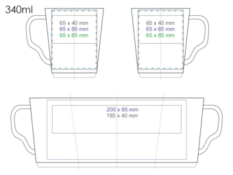 Prince 340ml biały/biały (NMX-M529-87542)