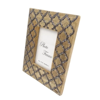 Drewniana ramka na zdjęcia - koniczynka marokańska - A-1133 - Format zdjęcia 15 x 10 cm (NMT-222041)