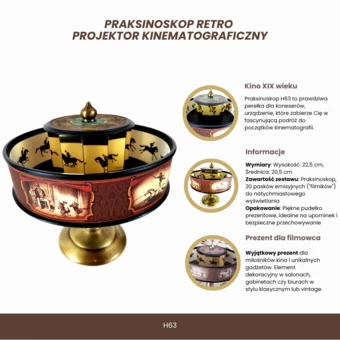 Praksinoskop Retro – Projektor Kinematograficzny - H63 (NMT-223949)